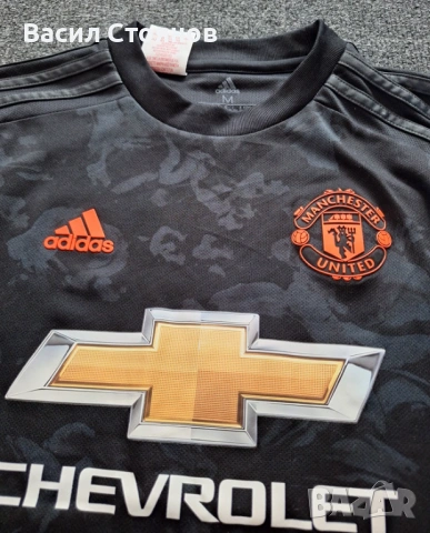 Manchester UTD/ Манчестър Юнайтед adidas Third 2019-20г. - за ръст 152см., снимка 2 - Фен артикули - 54341738
