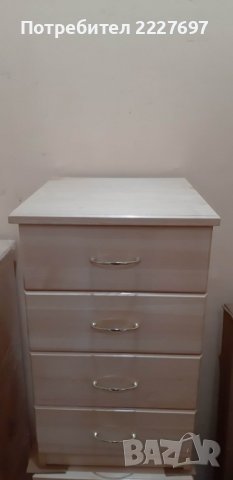 Скрин 42/45/70 с 4 чекмеджета-Масив, снимка 2 - Скринове - 39584041