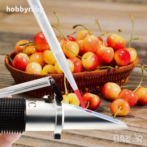 Рефрактометър за захар, плодов сок, шара Brix 0-32% захаромер , снимка 1