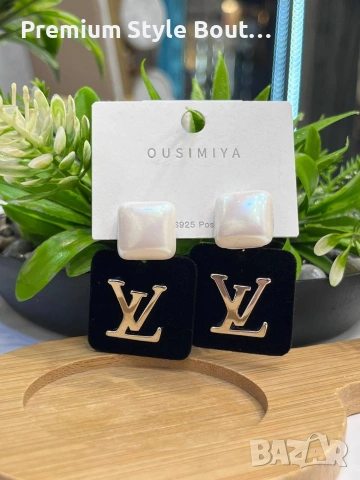 Обеци от висококачествена стомана chanel loewe ysl saint laurent Louis Vuitton , снимка 3 - Обеци - 54017746