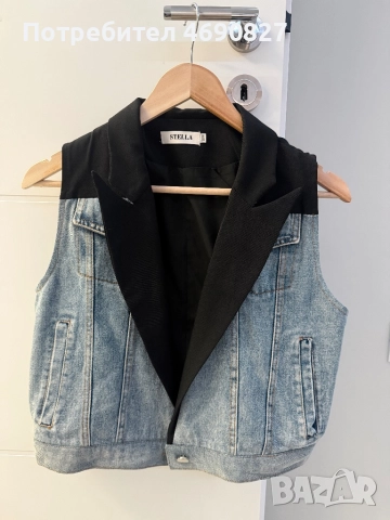 Дамски дънков елек Stella, отлично състояние M/L