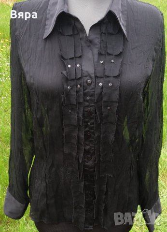 Воалена Риза Bonita. Декоративни набори. Прозираща. , снимка 5 - Ризи - 34492855