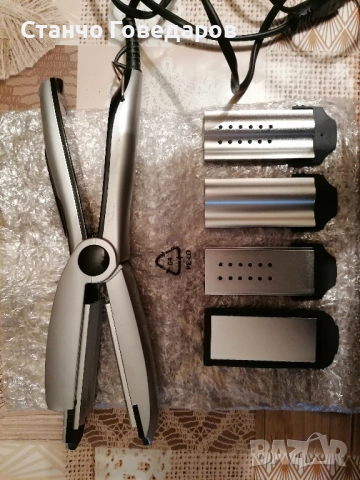 Преса за коса АЛАСКА с няколко приставки 