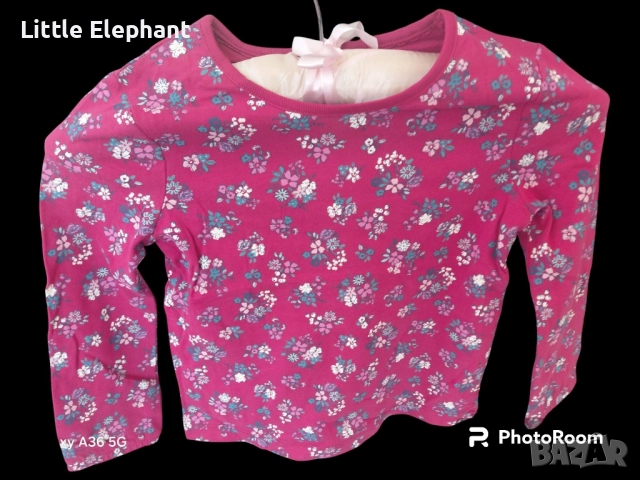 Блузка с дълъг ръкав за 3-4 год мом,букетчета цветя,колекция"Flowers",Англия/нова