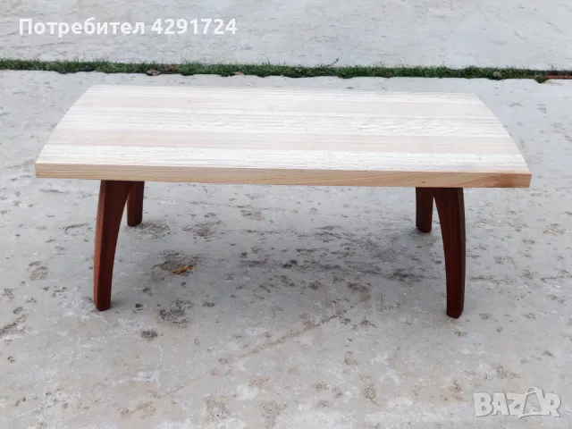 Холна маса ясен и махагон, снимка 3 - Маси - 48329337