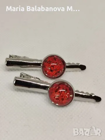 Бижута от епоксидна смола и естествени цветя., снимка 2 - Бижутерийни комплекти - 48660169