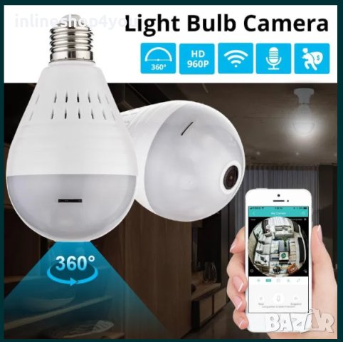 Wi-fi Панорамна Камера 360 ° (Fisheye)