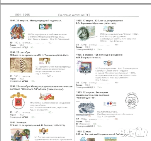 Каталози за руски марки, пощенски картички, пликове (2017-2023)  на CD, снимка 14 - Филателия - 52273627