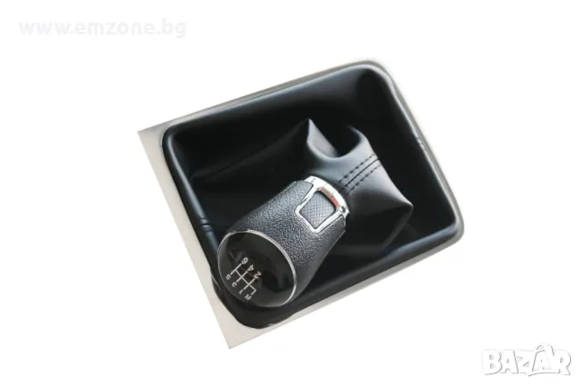 Топка за скоростен лост с кожен маншон и рамка за VW PASSAT 3C B6 2005 - 2010 6 скорости, снимка 3 - Аксесоари и консумативи - 50341960