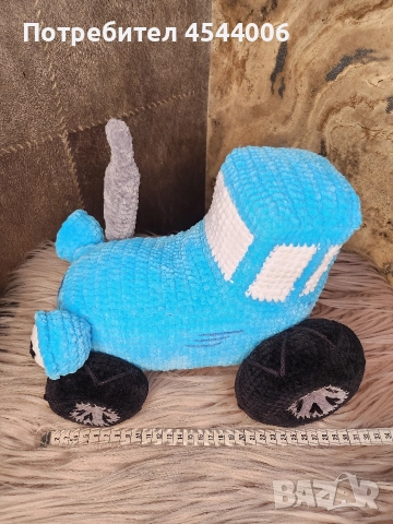 Плетена играчка Мечо Пух ,Бинго.Син трактор, снимка 18 - Плюшени играчки - 52803012