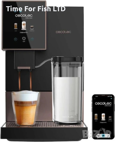 Кафемашина с тъч скрийн Cecotec Cremmaet Compactccino Connected Black Rose