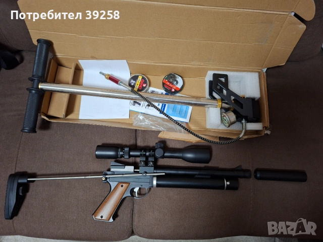 Продавамвъздушен пистолет PCP-Сноупиик пп 750л.5.5мм, снимка 2 - Въздушно оръжие - 54304571