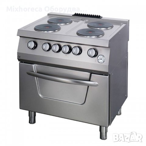 Електрическа готварска печка с фурна и 4 котлона, Maxima 700