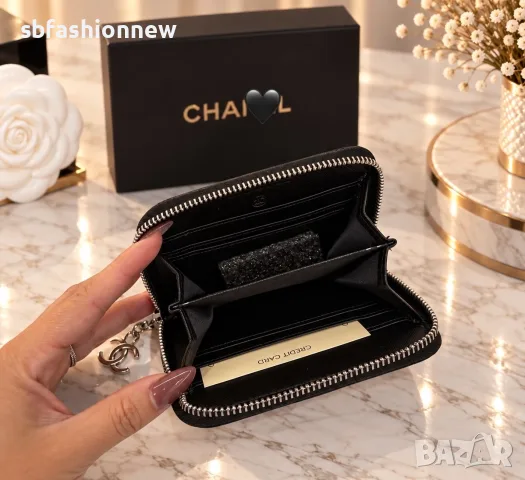 Chanel портмоне в кутия, снимка 3 - Портфейли, портмонета - 56393252