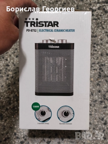 Нова керамична духалка tristar pd 8752, снимка 3 - Други - 51972792