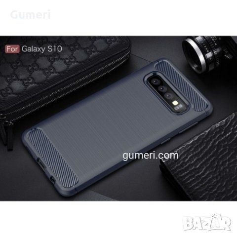 Samsung Galaxy S10 Карбонов удароустойчив гръб , снимка 2 - Калъфи, кейсове - 30563400