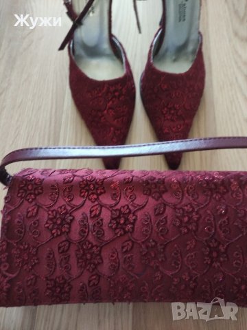 Официална  дамска чантичка, плюс подарък сандали, снимка 2 - Дамски обувки на ток - 39628876