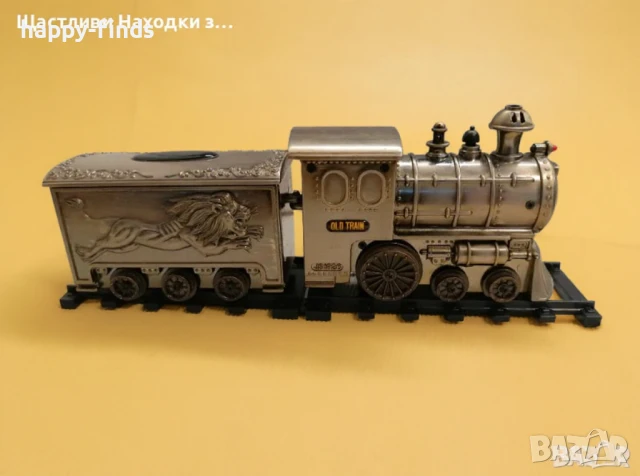 Уникален Vintage JS 1926 Old Train метален парен локомотив и вагон - модел влак, снимка 8 - Колекции - 44390110