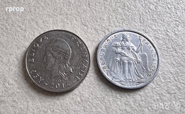 Монети .  Френска Полинезия.  2 и 20 франка 1996, 2014 година. Рядки., снимка 6 - Нумизматика и бонистика - 42228217