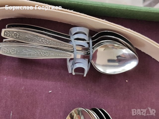 Руски прибори за хранене нерж Нови, снимка 5 - Прибори за хранене, готвене и сервиране - 42099944