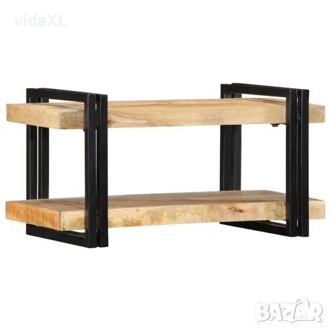 vidaXL Стенен рафт 70x33x35 cm Масивна груба дървесина Манго, снимка 1 - Етажерки - 56147552