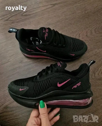 Nike Air Max 270 Цвят Черно и Розово Нови Дамски Маратонки Найк с Кутия 
