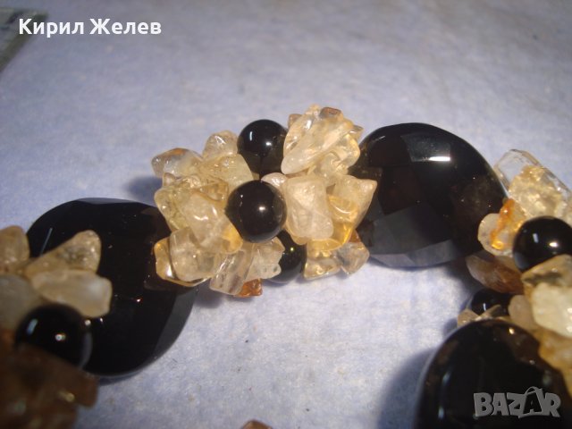 ПРЕКРАСНА СКЪПОЦЕННА ФЕШЪН АРТ ГРИВНА от ЕСТЕСТВЕНИ ПОЛУСКЪПОЦЕННИ ФАСЕТИРАНИ КАМЪНИ 28006, снимка 10 - Гривни - 37065334