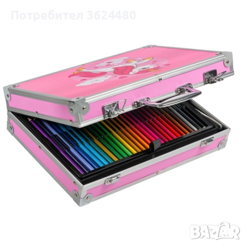 Розово Куфарче за Рисуване 145 Части 4723
