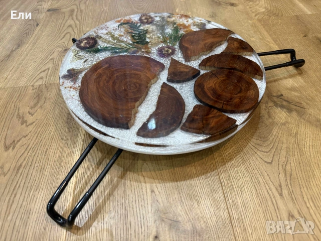 Масичка за кафе, чай или работа с лаптоп с уникална визия, снимка 9 - Маси - 53087681