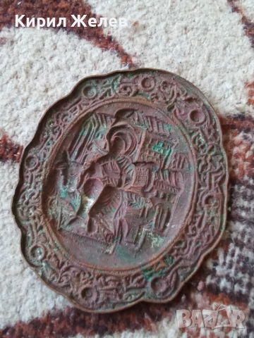 Икона стара медна 51984, снимка 5 - Антикварни и старинни предмети - 52219865