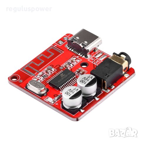 Mp3 Bluetooth 5.1 аудио модул приемник WH-BT 770C, 3.7 V-5V, USB TYPE-C, AUX OUT , снимка 4 - Аудиосистеми - 40394178