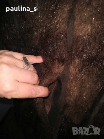 Палто от нутрия / естествена кожа с косъм, снимка 9 - Палта, манта - 16099869