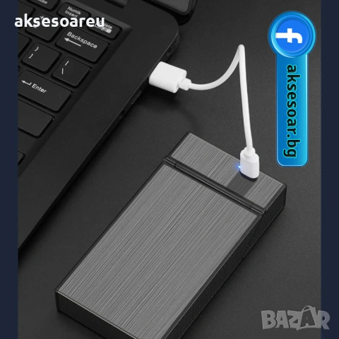 Табакера кутия за 20 цигари с водоустойчива и влагоустойчива електронна запалка с волфрамова тел, снимка 16 - Табакери - 53123197