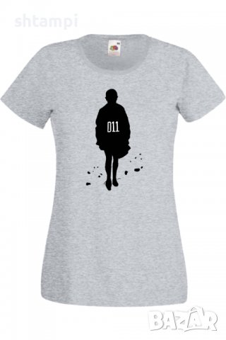 Дамска Тениска Stranger Things Eleven 3,Филм,Сериал,Stranger Things Eleven 3, снимка 4 - Тениски - 37318577