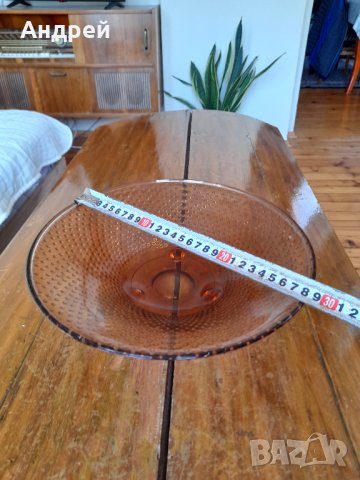 Стара стъклена фруктиера #6, снимка 3 - Други ценни предмети - 42223010