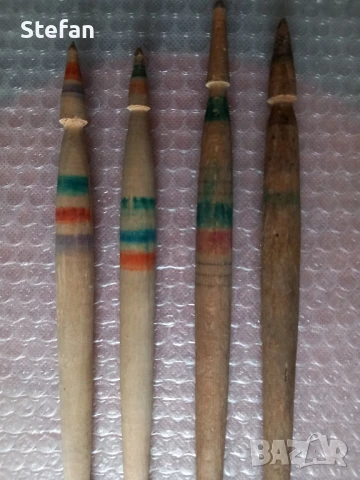 Стари дървени вретена, снимка 2 - Антикварни и старинни предмети - 51203552