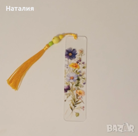 Акрилни книгоразделители с флорални мотиви , снимка 11 - Други - 53378101