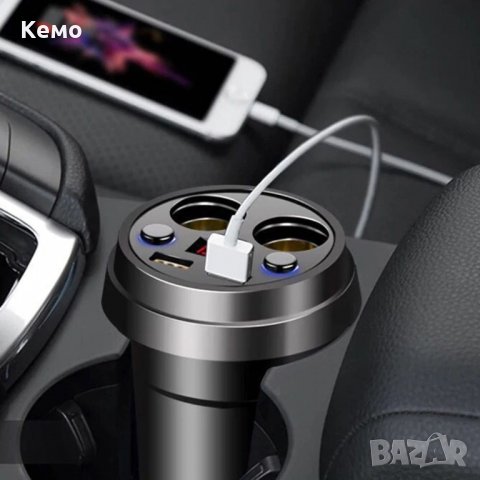 Волтметър разклонител и зарядно за телефон за кола, снимка 7 - Аксесоари и консумативи - 29305890