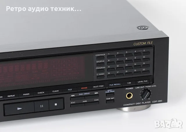 Sony CompactDiscPlayer -990 , снимка 2 - Аудиосистеми - 56293050