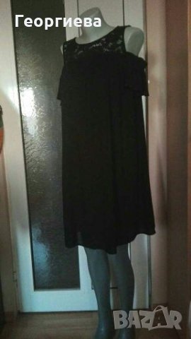 Нова рокля от кенар(памук),с отворени рамена👗🍀M,L👗🍀арт.1020, снимка 2 - Рокли - 29833851