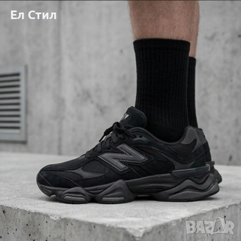 📌Маратонки New Balance 9060 „Triple Black 41 42 43 44 45 46 Цена 67€ Еконт, снимка 3 - Маратонки - 54335242