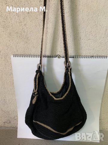 Плетена дамска чанта, снимка 1 - Чанти - 39892103
