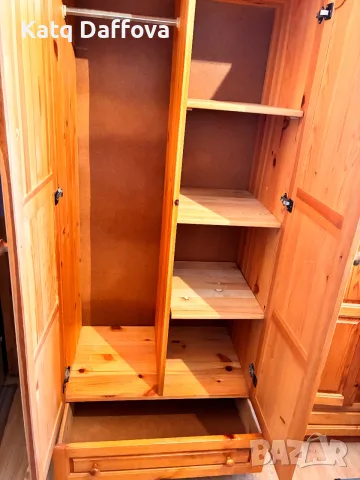 Продавам 2 гардероба и легло от чам!, снимка 3 - Гардероби - 56516562