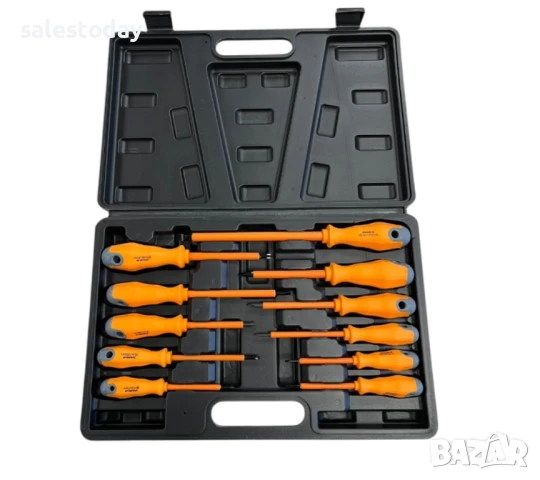 Отвертки в кутия, 11бр 