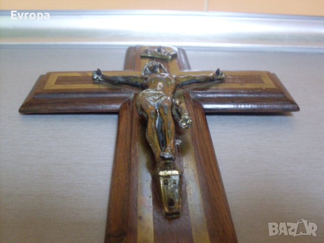 Дървен кръст- разпятие., снимка 10 - Антикварни и старинни предмети - 42526092