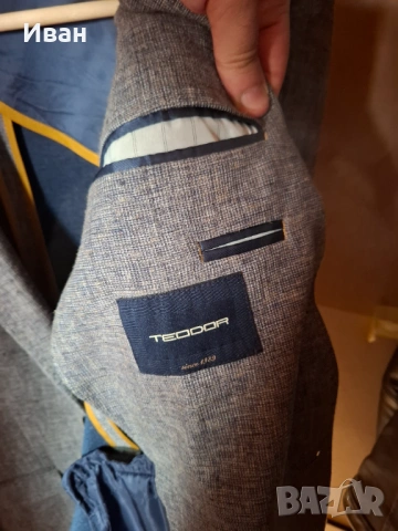 Мъжко сако TEODOR - M - Пресована вълна, снимка 3 - Сака - 53172744