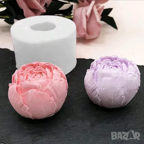 Молдове к-т 2 броя божур пъпка, 5,7 см , снимка 5 - Форми - 49991720