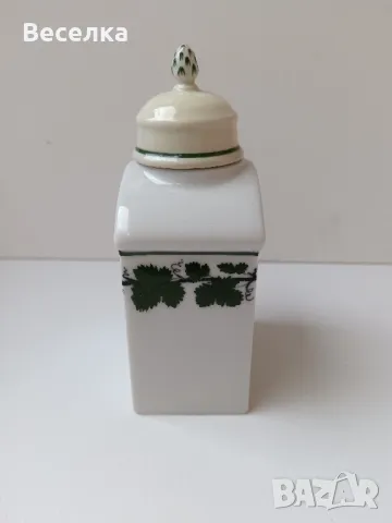 Meissen порцеланов буркан/кутия за чай и подправки, маркировка , снимка 4 - Антикварни и старинни предмети - 50052456