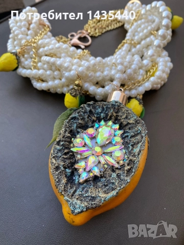 Колие от серията “Забранения плод” на дизайнерката Анелия Милчева