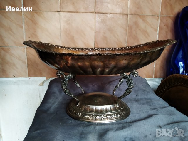 посребрена барокова купа,фруктиера